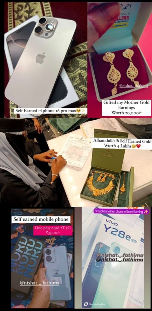 Nishat Fathima: How a 20-Year-Old Muslim Girl Earned ₹12 Lakhs in One Year