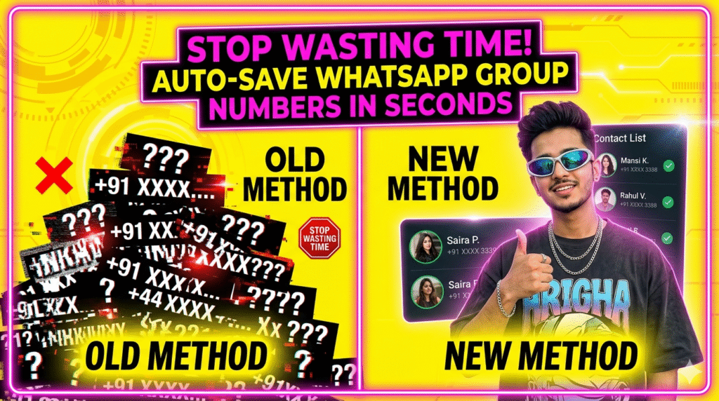 Save WhatsApp Group Contacts in One Click (2026 New Trick)