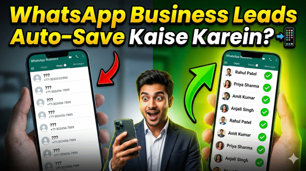 Auto Save WhatsApp Numbers Without Touching Your Phone