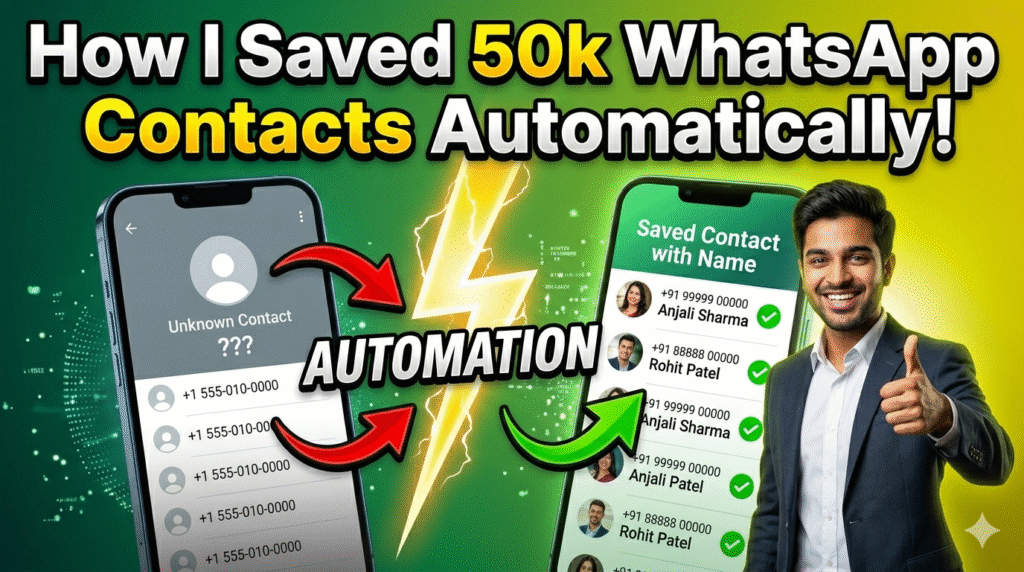 New Way to Save All WhatsApp Contacts at Once