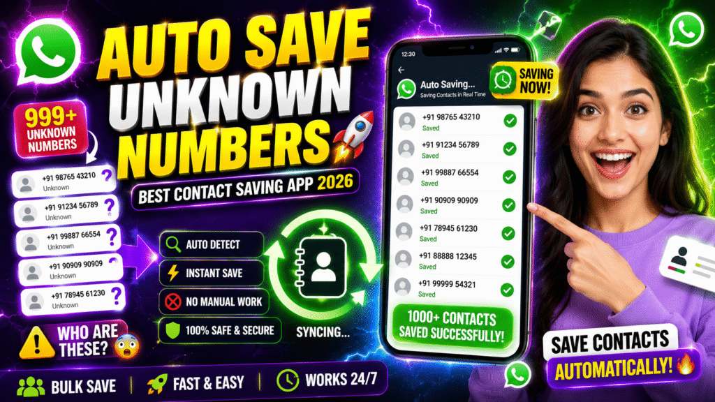 Never Lose a WhatsApp Number Again