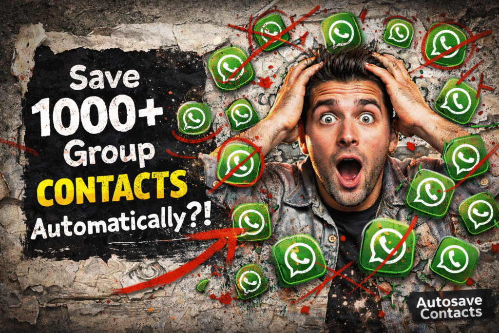 How to Save WhatsApp Group Contacts Automatically